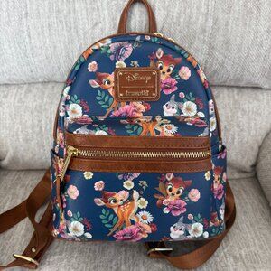 Loungefly Disney Bambi Thumper AOP Floral Mini Backpack